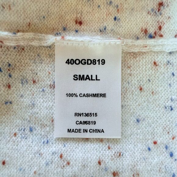 NWT Revolve One Gray Day Sloan 100% Cashmere Cardigan in Red & Blue Speckle Sz S - Picture 7 of 11